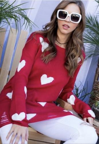 red heart sweater 1